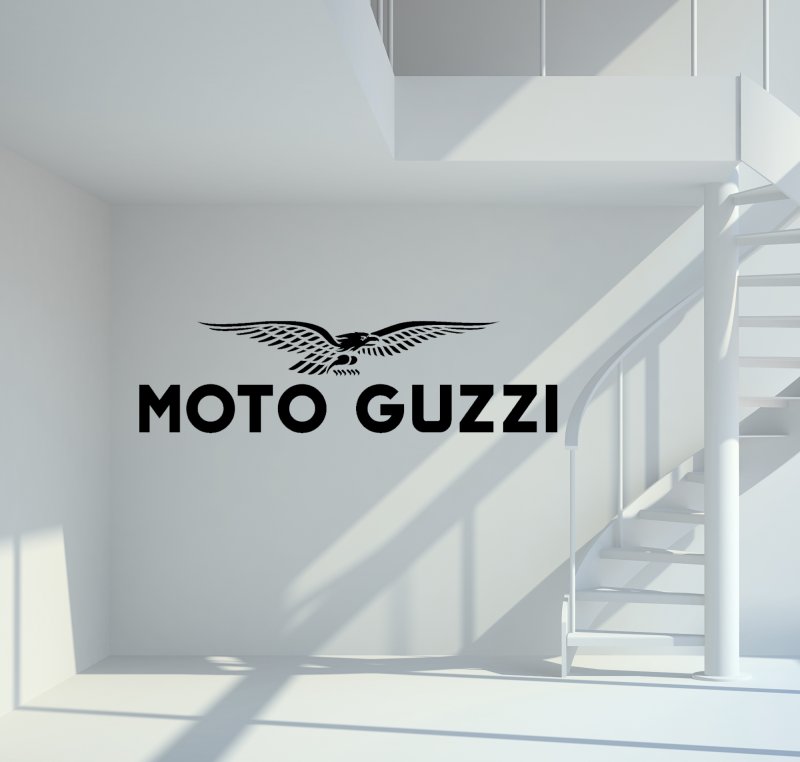 37157 Moto Guzzi Wandtattoo
